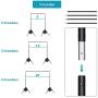 Neewer Photo Studio 10ft/3m Wide Cross Bar 6.6ft/2m Tall Adjustable Background Stand Backdrop Support System with 3 Backdrop Clamps, 2 Sandbags and Carry Bag for Portrait Product Video Photography