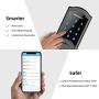 Keyless Entry Door Lock with Keypads,SMONET Smart WiFi Deadbolt, Digital Electronic Bluetooth Touchscreen Auto Lock with Gateway Hub, Work with Alexa,APP,Code,Key for Home Apartment Front Door,Black