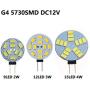 JKLcom G4 LED Bulb 4W G4 Bi-Pin Base 4 Watt LED Light Bulb DC 12V, 4W(Equivalent to 30W Halogen Bulb),for Landscape Ceiling Recessed Puck Lighting,Not-Dimmable,Cool White 6000K,15LED 5730SMD,10 Pack