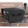 Step Up and Down Converter - 100 Watt Voltage Converter Transformer w/ USB Charging Port, UK Power Adapter, AC 110 / 120 to 220 / 240 Volt Vice Versa, 110V/120V/220V/240V Input Voltage - Pyle PVTC120U