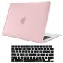 ProCase MacBook Air 13 Inch Case 2020 2019 2018 Release A2337 M1 A2179 A1932, Hard Case Shell Cover for MacBook Air 13-inch Model A2179 A1932 with Keyboard Skin Cover -Clear Pink