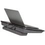 LapGear Elevation Lap Desk with Booster Cushion -Gray Woodgrain - Fits up to 17.3 Inch Laptops - Style No. 87965