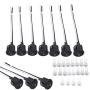 10 Piece Set Black DC 1-250V 6A SPST Diameter 2.2cm Thumb on/Off Mini Boat Wired Switch Remote Control car Automatic Ship 2-Wire Switch Thumb Plate Button Boat Switch Table lamp Small Switch