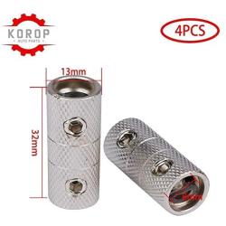 4 Gauge Wire Coupler Terminal Butt Connector (4pcs) Car Audio Stereo Power or Ground Wire Splice Coupler - Nickel Plated