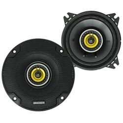 KICKER CS Series CSC4 4 Inch Car Audio Speaker with Woofers, Yellow (2 Pack)
