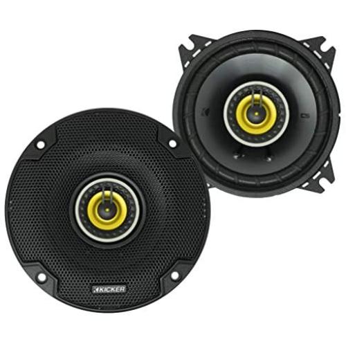 KICKER CS Series CSC4 4 Inch Car Audio Speaker with Woofers, Yellow (2 Pack)