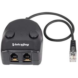 4P4C Headset Training Adapter Training Switch Adapter for RJ9 RJ10 Headsets with 2 Mute Buttons and 2 Volume Controls