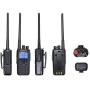 BTECH DMR-6X2 (DMR and Analog) 7-Watt Dual Band Two-Way Radio (136-174MHz VHF & 400-480MHz UHF), with GPS and Recording, Includes Full Kit with 2 Batteries, Programming Cable, and More