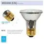 (Pack Of 12) 39PAR20/FL 120V - 39 Watt High Output (50W Replacement) PAR20 Flood - 120 Volt Halogen Light Bulbs