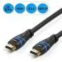 BlueRigger 4K HDMI Cable (50 Feet, Black,4K 30Hz,High Speed, in-Wall CL3 Rated)