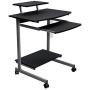 Techni Mobili Compact Computer Cart With Storage, Graphite