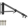 Neewer Wall Mounting Triangle Boom Arm for Photography Strobe Light, Monolight, Softbox, Umbrella, Reflector and Ring Light, Support 180 Degree Rotation, Max Length 4 Feet/125cm (Black)