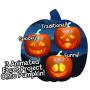 The Original Mindscope Jabberin Jack Talking Animated Pumpkin with Built in Projector & Speaker Plugn Play
