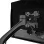DM2000 Dual Monitor Desktop Mount – 13-inch to 27-inch Displays – Tilts, Swivels, and Rotates for Different Screen Orientations