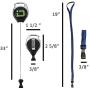 ID Stronghold Secure Badge Holder Duolite - RFID Blocking 2 Card ID Badge Holder with Lanyard and Retractable Reel - PIV, CAC and Work Cards - Heavy Duty Plastic Badge Protector - FIPS 201 Approved
