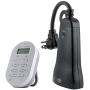 myTouchSmart Wireless Programmable Outdoor / Indoor Digital Timer with Remote, Plug-in, 2 Outlets Grounded, 2 Custom On/Off Times, 24 Hour Countdown, 3 Daily Preset Options, Backlit Display, 35167