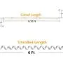 Telephone Phone Handset Cable Cord,Uvital Coiled Length 1 Foot Landline Phone Handset Cable Cord RJ9/RJ10/RJ22 4P4C(White,2 PCS)