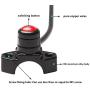 Monrand CNC Universal Motorcycle Engine Stop Start Kill Switch Push Button With Mounting Backplate Fit For ATV Dirt Pit Bike Scooter 22mm Handlebar
