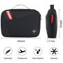 CATOREX Electronic Organizer Travel Universal Cable Accessories Case for Cable Organizer Electronics, Charger, Phone, USB, SD Card (Black)