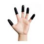 Bertech Static Dissipative Latex Conductive Finger Cots, Powder-Free, Large, Black (Pack of 720)