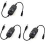 LED Strip Lights Dimmer Switch Stepless Compatible for LED Dimmable Lights, LED Rope Light 3528,5050,5630(3 Pack)