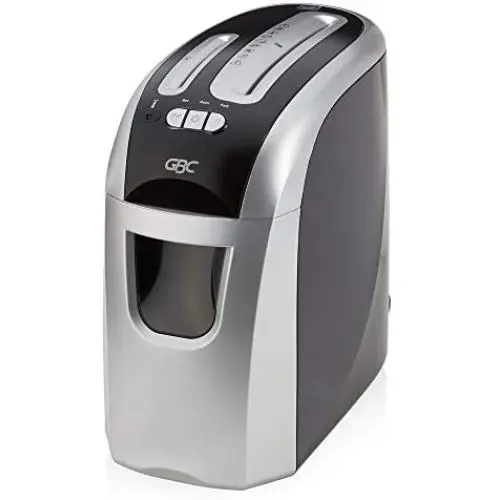 GBC Paper Shredder, 12 Sheet Capacity, Super Cross-Cut, 1 User, Personal, EX12-05 (1757390) , Black/Silver GBC Paper Shredder, 12 Sheet Capacity, Super Cross-Cut, 1 User, Personal, EX12-05 (1757390) , Black/Silver