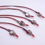 weideer 6pcs Sub-Mini Toggle Rocker Switch ON/Off 2 Position 2 Pin SPST with Pre-soldered Wires for car, Boat,Circuit Modification etc mts-101-x