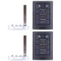 ECCPP Replacement fit for Uncut 315MHz Keyless Entry Remote Key Fob Cadillac SRX/ATS/ELR/XTS NBG009768T (Pack of 2)