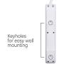 GE, White, 6 Outlet 2 Pack, 2 Ft Cord, Switched Power Strip, Integrated Circuit Breaker, Overload Protection, Wall Mountable, 3 Prong, UL Listed, 14833, Count
