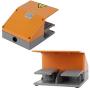 Foot Pedal Switch YDT1‑15 380VAC Foot Operated Pedal Controller Dual Electrical Switches for Electrical Machine Power Supply Clip Kit