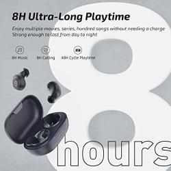 ENACFIRE E60 Wireless Earbuds Bluetooth 5.0 Earbuds AptX Deep Bass CVC Noise Cancellation IPX8 Waterproof Sport Wireless Headphones 48H Playtime with 
