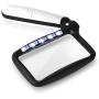 Insten Large Foldable Magnifying Glass for Reading with Dimmable Led Light, Carry Pouch Included