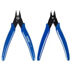 Professional Pliers Cutter Electronic Flush Wire Cutter Carbon Steel Cutting Nippers for Electrical Jewelry making (Blue)