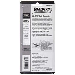 Platinum Tools 100010C EZ-RJ45 Cat 6+ Connectors, Clamshell, 50-Pieces