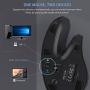 Bluetooth Ergonomic Mouse, Jelly Comb Advanced Vertical Wireless Bluetooth Mouse 2.4GHz Optical Vertical Mice, Easy Switch Between 2 Devices with Bluetooth and USB Connection MV045-Black