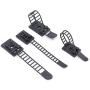 Rustark 50Pcs 2 Sizes Adjustable Self-Adhesive Nylon Cable Straps Cable Ties Cord Clamp for Wire Management, Large and Small