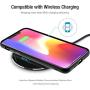 TOZO W1 Wireless Charger Thin Aviation Aluminum Computer Numerical Control Technology Fast Charging Pad Black (NO AC Adapter)