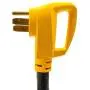 Camco 25 PowerGrip Cord with 50M/50F-90 Degree Locking Adapter | Allows for Easy RV Connection to Distant Power Outlets | Built to Last (55574) Camco 25 PowerGrip Cord with 50M/50F-90 Degree Locking Adapter | Allows for Easy RV Connection to Distant Power Outlets | Built to Last (55574)
