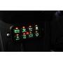 IRONWALLS 8 Gang Switch Panel LED On-Off Car Control Switch Panel with Wiring Harness and Label Stickers for Car Marine Boat Trunk Jeep Caravan Ford