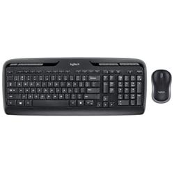Logitech MK320 Wireless Desktop Keyboard and Mouse Combo — Entertainment Keyboard and Mouse, 2.4GHz Encrypted Wireless Connection, Long Battery Life