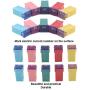 30 pc Automotive TALL/STANDARD PROFILE JCASE Box Shaped Fuse Kit for Ford, Chevy/GM, Nissan, and Toyota Pickup Trucks, Cars and SUVs
