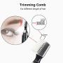 Rechargeable Eyebrow Hair trimmer Painless-Precision with Comb Electric Eyebrow Hair Razor Tool for Face Arm Legs Whole Body Hair Removal for Men Women
