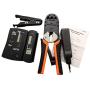 Network Tool Repair Kit, Ethernet LAN Cable Tester Computer Maintenance Coax Crimper Tool for RJ-45/11/12 Cat5/5e with Connector Accessories