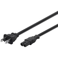 Monoprice AC Power Cord Cable - 3 Feet Without Polarized | 18AWG, 10A (NEMA 1-15P to IEC-320-C7) Black