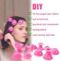 Emoly 40 Pcs Magic Silicone Hair Rollers - Include 20pcs Large Silicone Curlers and 20pcs Small Silicone Curlers，Styling Tool Professional Accessories（Blue）