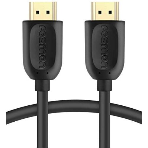 Fosmon 4K HDMI Cable 25 FT, Gold-Plated Ultra High Speed [10.2Gbps UHD 2160p@30Hz 3D HD 1080p] Supports Fire TV, Apple TV, Ethernet, Audio Return, Xbox Playstation PS3 PS4 PC