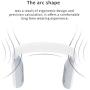 Neckband Bluetooth Speaker, Ear&Ear Wireless Over Wearable Speaker True 3D Stereo Sound, IPX4 Waterproof, Built-in Mic for Home Theater and Gaming White