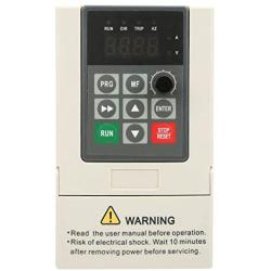 VFD Variable Frequency Converter 220V Single-Phase Input & Output Motor Drive Inverter for Spindle Motor Speed Control(1.5KW 7A)