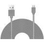 25ft Power Extension Cable Compatible with Blink Mini, Wyze, Playstation, Yi Dome, Home Camera - Charcoal