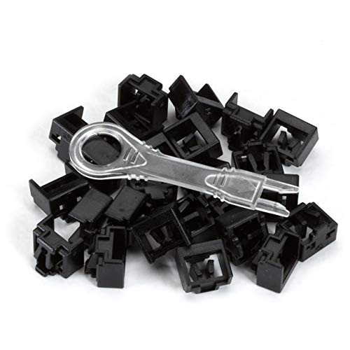 Black Box Secure RJ45 Port Lock - Black, 25-Pack